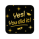 Paper Dreams YES! You did it! Doorboard classy | 50x50cm Paper Dreams YES! You did it! Doorboard classy | 50x50cm