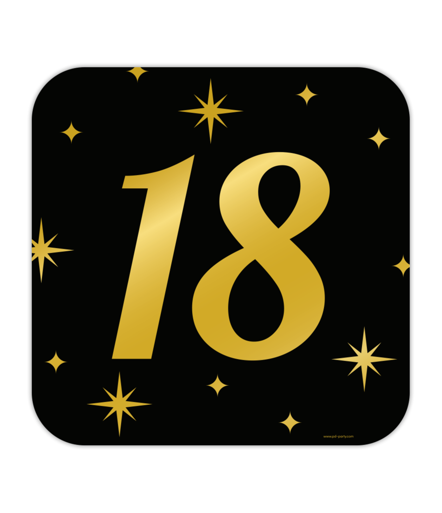 Paper Dreams 18 Jahre Türschild Classy | 50x50cm