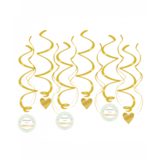 Paper Dreams Congratulations on your communion Swirls 70cm | 12 pieces Paper Dreams Congratulations on your communion Swirls 70cm | 12 pieces