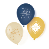 Eid Mubarak Balloons 28cm | 6 Stück Eid Mubarak Balloons 28cm | 6 Stück