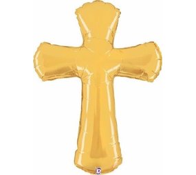 Paper Dreams Communion Balloon Golden Cross | 110cm