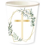 Amscan Communion Bekers Kruis Botanic 237ML | 8 pieces Amscan Communion Bekers Kruis Botanic 237ML | 8 pieces