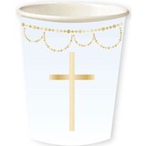 Amscan Communion cups cross light blue 237ml | 8 pieces Amscan Communion cups cross light blue 237ml | 8 pieces