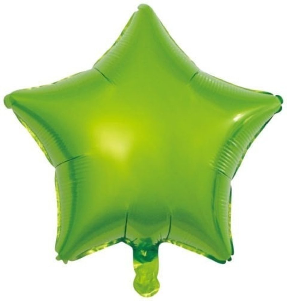 Globos Nordic Heliumballon Star Lind Grün 46cm | pro Stück