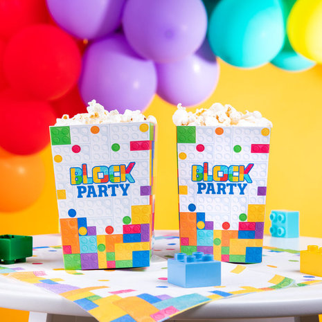 Tuf-Tuf Block Party Popcorn containers | 6 pieces