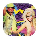 Boland Disco Borden 25x25cm | 6 stuks Boland Disco Borden 25x25cm | 6 stuks