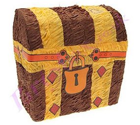 Amscan Pinata 3D treasure chest with lock Amscan Pinata 3D treasure chest with lock