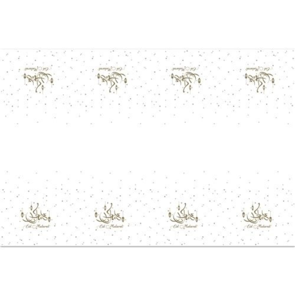 Tuf-Tuf Eid Mubarak Tables Set Gold-White | 6 people