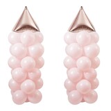 Tuf-Tuf Princesses Castle Tower Ballon Kit | 64-piece