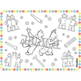 Folat Neighbor and Buurman Placemats Coloring Pages | 6 pieces Folat Neighbor and Buurman Placemats Coloring Pages | 6 pieces