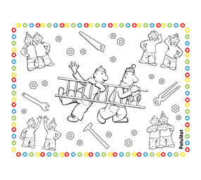 Folat Buurman en Buurman Placemats Kleurplaten | 6 stuks Folat Buurman en Buurman Placemats Kleurplaten | 6 stuks