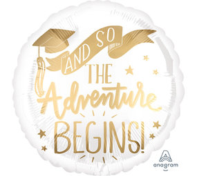 Folat Heliumballon Erfolgreich Weißgold 43cm | pro Stück