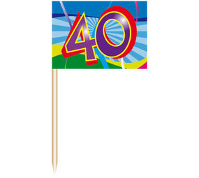 Folat Prickers 40 Jahre Swirls | 50 Stück