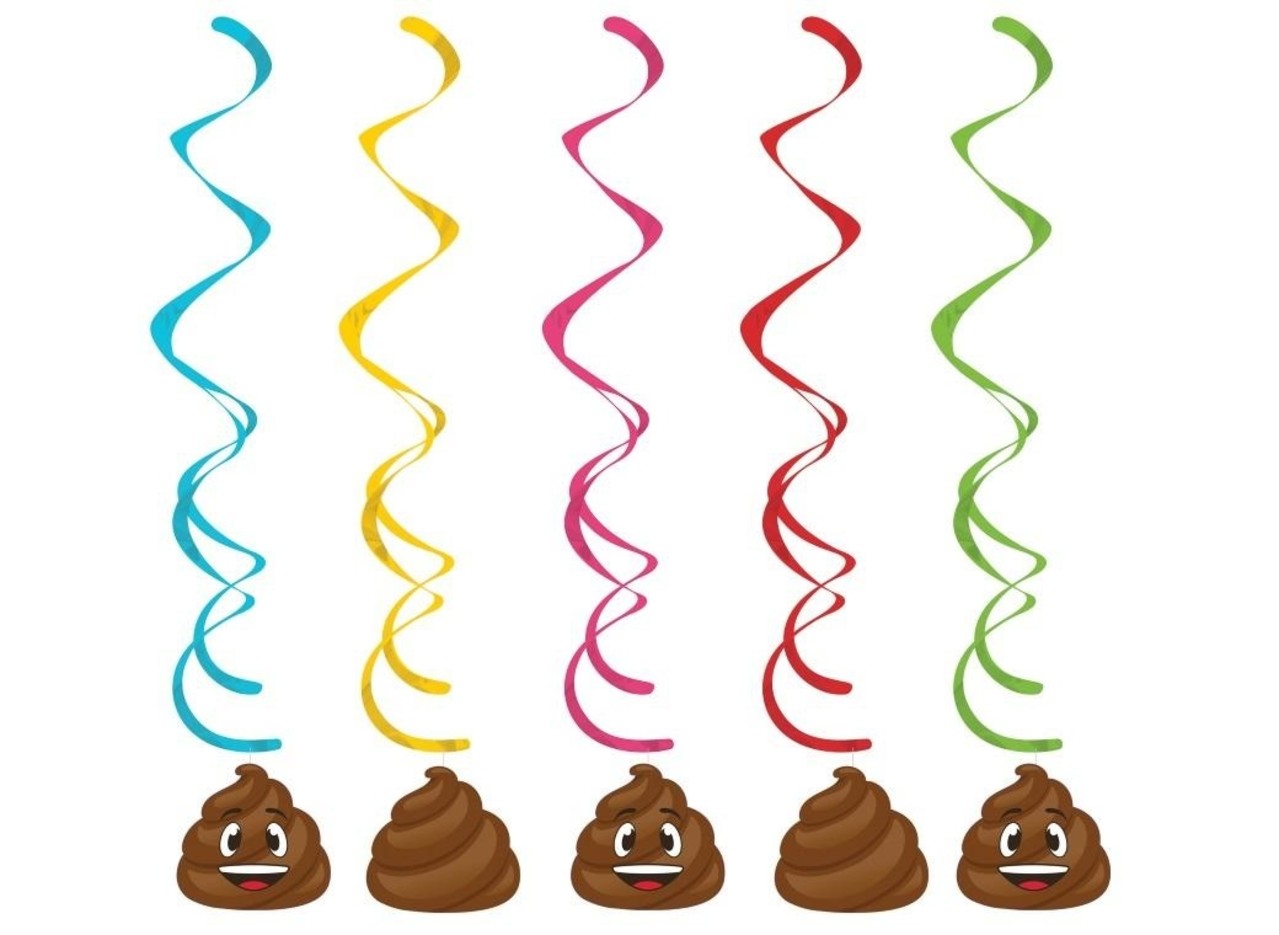 Tuf-Tuf Emoticon Poop Swirls 99cm | 5 pieces
