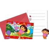 Amscan Invitation Dora Party Red envelopes 6 pieces Amscan Invitation Dora Party Red envelopes 6 pieces