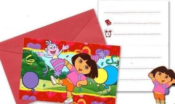 Amscan Einladung Dora Party Rote Umschläge 6 Stücke Amscan Einladung Dora Party Rote Umschläge 6 Stücke