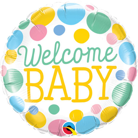 Folat Helium Ballon Welcome Baby 46cm | per Unit