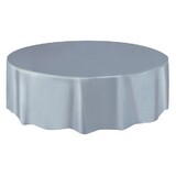 Unique Party Rond Tafelkleed Zilver 213cm | per stuk Unique Party Rond Tafelkleed Zilver 213cm | per stuk