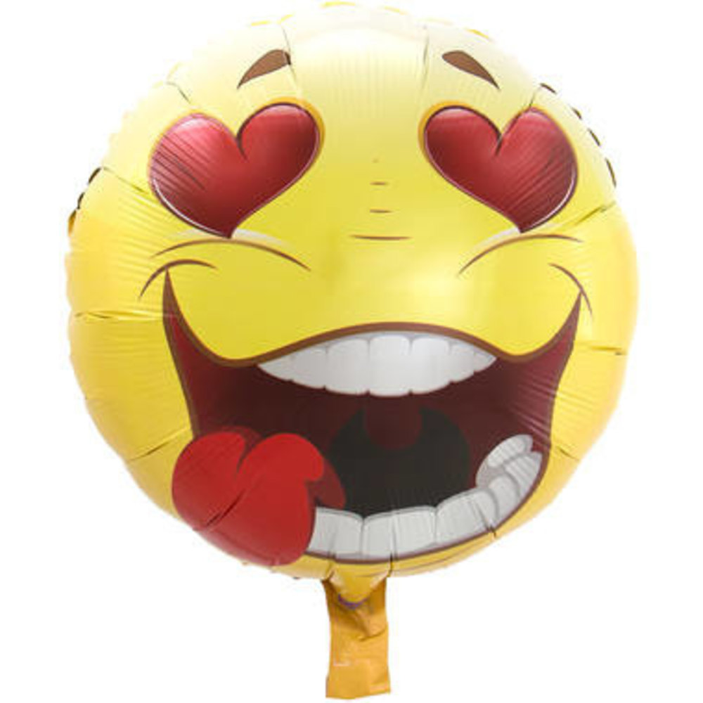 Tuf-Tuf Foil Ballon Emoticon Crazy Love Filling yourself