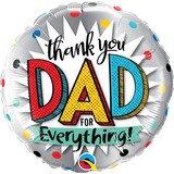 Crosswear Helium Balloon Thank You Dad 46cm | per Unit Crosswear Helium Balloon Thank You Dad 46cm | per Unit