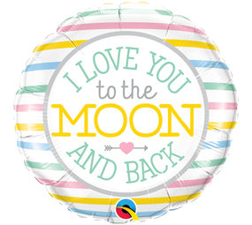 Folat Heliumballon I Love You To The Moon and Back  46cm | pro Stück Folat Heliumballon I Love You To The Moon and Back  46cm | pro Stück