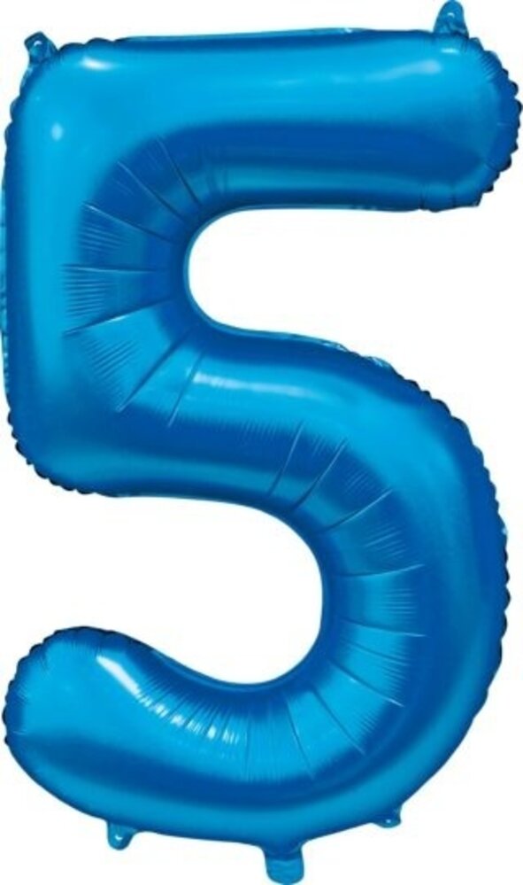 Globos Nordic Ballonfolie 5 Satin Blau | 86 cm Globos Nordic Ballonfolie 5 Satin Blau | 86 cm