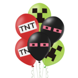 Tuf-Tuf Minecraft Ballonnen 30cm | 12 stuks Tuf-Tuf Minecraft Ballonnen 30cm | 12 stuks
