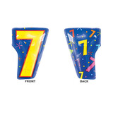 Tuf-Tuf Helium Ballon Shape cijfer 7 | 50cm Tuf-Tuf Helium Ballon Shape cijfer 7 | 50cm