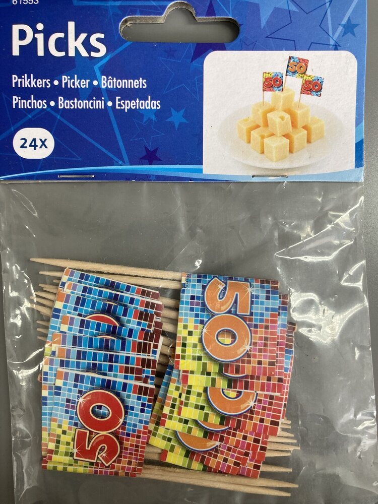 Folat Pickers Birthday Blocks 50 years | 24 pieces Folat Pickers Birthday Blocks 50 years | 24 pieces