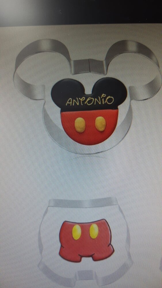 Tuf-Tuf Uitsteekvormpjes Mickey Mouse | 2 stuks