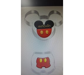 Tuf-Tuf Uitsteekvormpjes Mickey Mouse | 2 stuks Tuf-Tuf Uitsteekvormpjes Mickey Mouse | 2 stuks