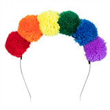 Boland Tiara Pompom Regenboog | per stuk Boland Tiara Pompom Regenboog | per stuk