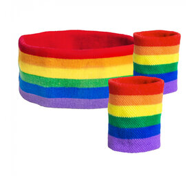 Boland Regenboog Zweetbandjes | set van 3