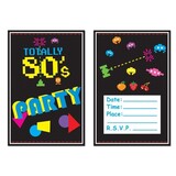 Tuf-Tuf Invitations Totally 80s 8 pieces Tuf-Tuf Invitations Totally 80s 8 pieces