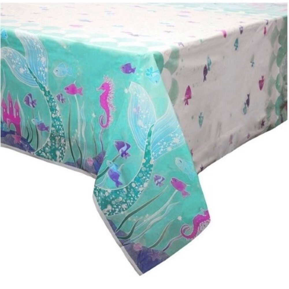 Unique Party Zeemeermin Tafelkleed 137x213cm | per stuk Unique Party Zeemeermin Tafelkleed 137x213cm | per stuk