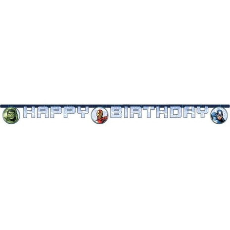 Procos Party Guirlande de lettres Avengers Infinity Stones Happy Birthday 200 cm | par pièce Procos Party Guirlande de lettres Avengers Infinity Stones Happy Birthday 200 cm | par pièce