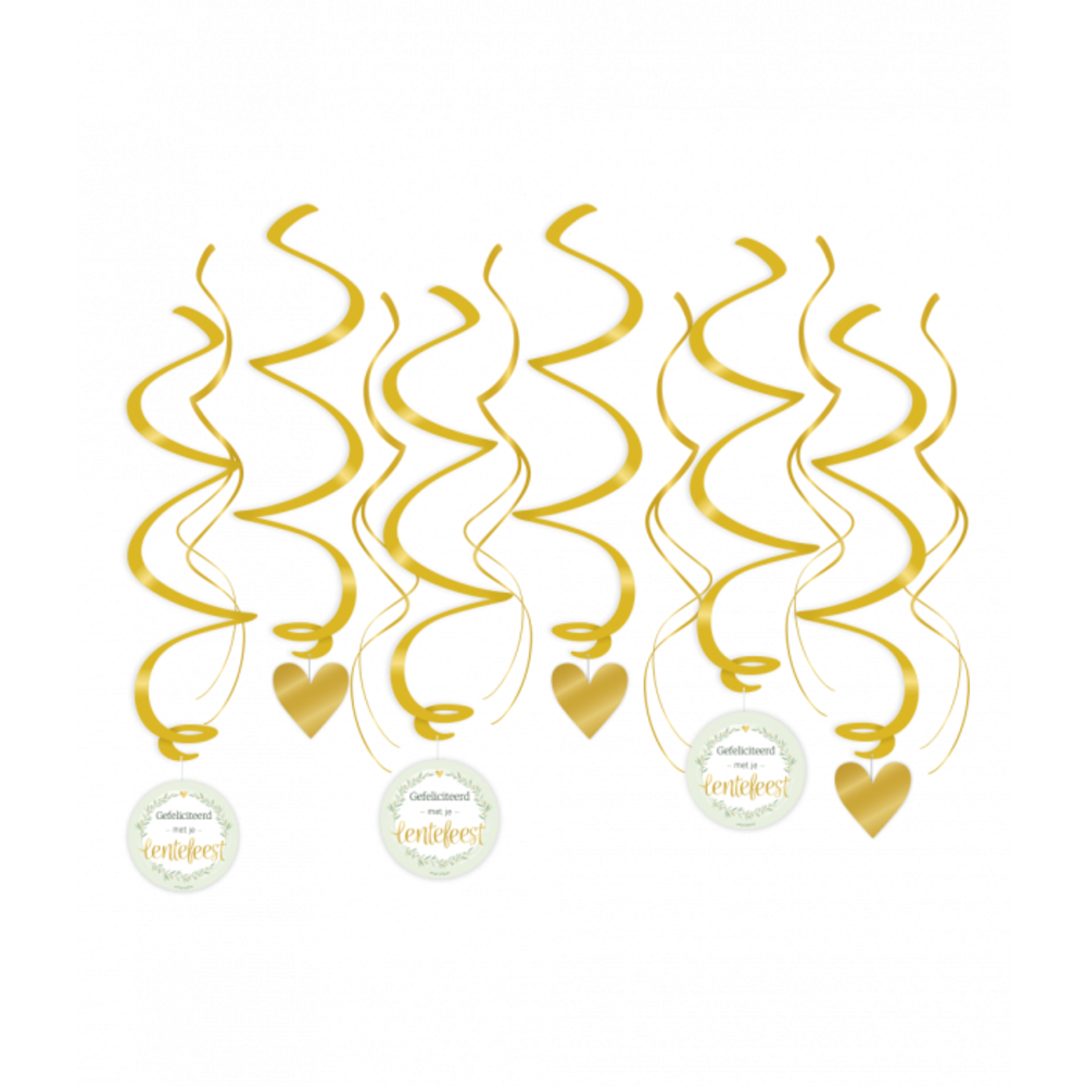 Paper Dreams Decoration Swirl Spring party 70cm | 12 pieces