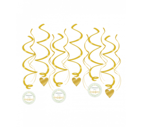 Paper Dreams Decoratie swirl Lentefeest 70cm | 12 stuks Paper Dreams Decoratie swirl Lentefeest 70cm | 12 stuks