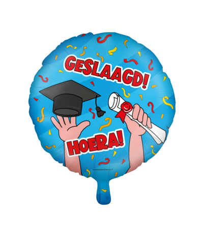 Paper Dreams Hooray Successful Cartoon Foil Ballon | 46cm Paper Dreams Hooray Successful Cartoon Foil Ballon | 46cm
