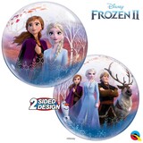 Qualatex Helium Ballon Bubble Frozen II 56cm | per stuk Qualatex Helium Ballon Bubble Frozen II 56cm | per stuk