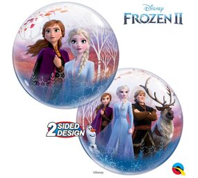 Qualatex Helium Ballon Bubble Frozen II 56cm | per stuk Qualatex Helium Ballon Bubble Frozen II 56cm | per stuk