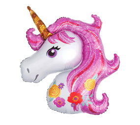 Amscan Einhorn SuperShape Ballon 83x110cm | pro Einheit Amscan Einhorn SuperShape Ballon 83x110cm | pro Einheit