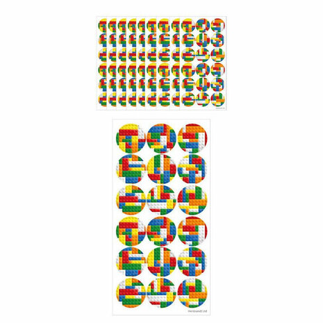 Henbrandt Lego Stickers | per 10 velletjes Henbrandt Lego Stickers | per 10 velletjes