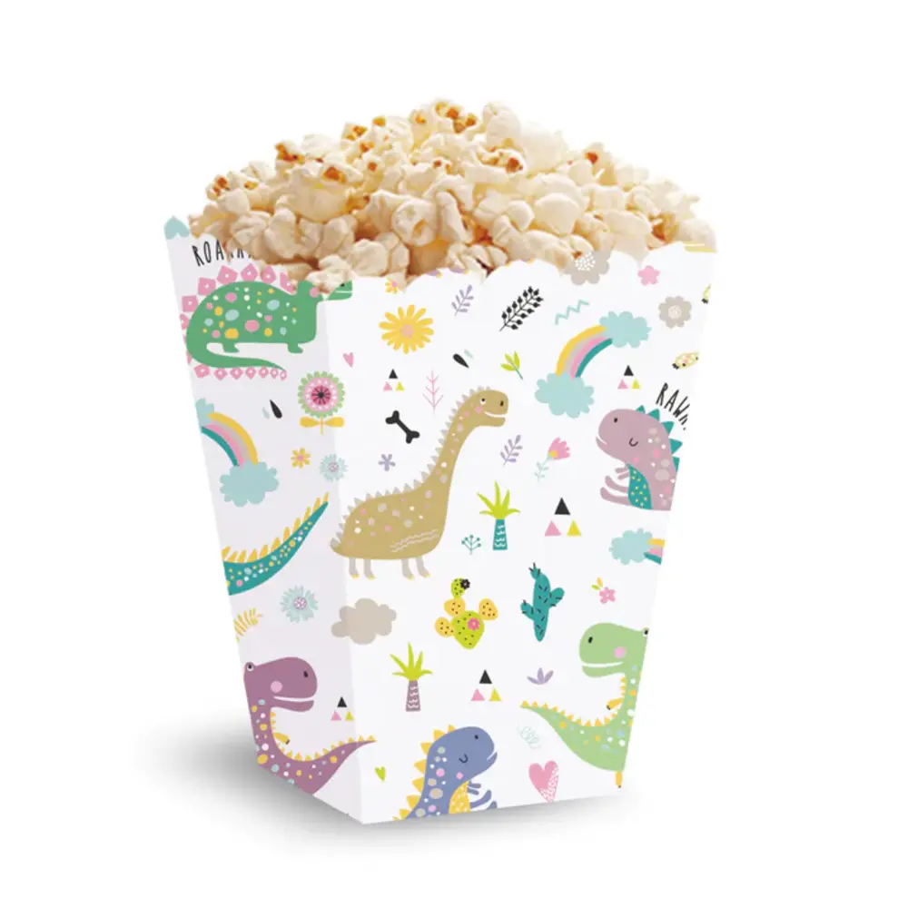 Tuf-Tuf Plateau à Popcorn Dino Time 7.5x15cm | 5 pièces Tuf-Tuf Plateau à Popcorn Dino Time 7.5x15cm | 5 pièces