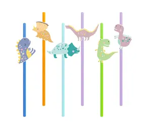 Tuf-Tuf Dino Time Straws | 6 pieces
