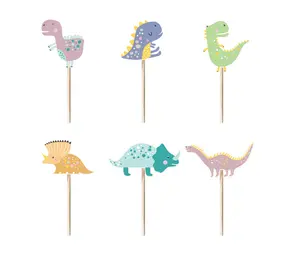 Tuf-Tuf Garnitures de gâteau Dino Time | 6 pièces Tuf-Tuf Garnitures de gâteau Dino Time | 6 pièces