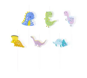 Tuf-Tuf Dino Time Candles | 6 pieces