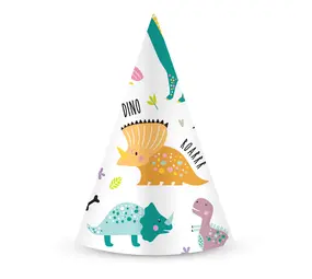 Tuf-Tuf Dino Time Feesthoedjes | 6 pieces