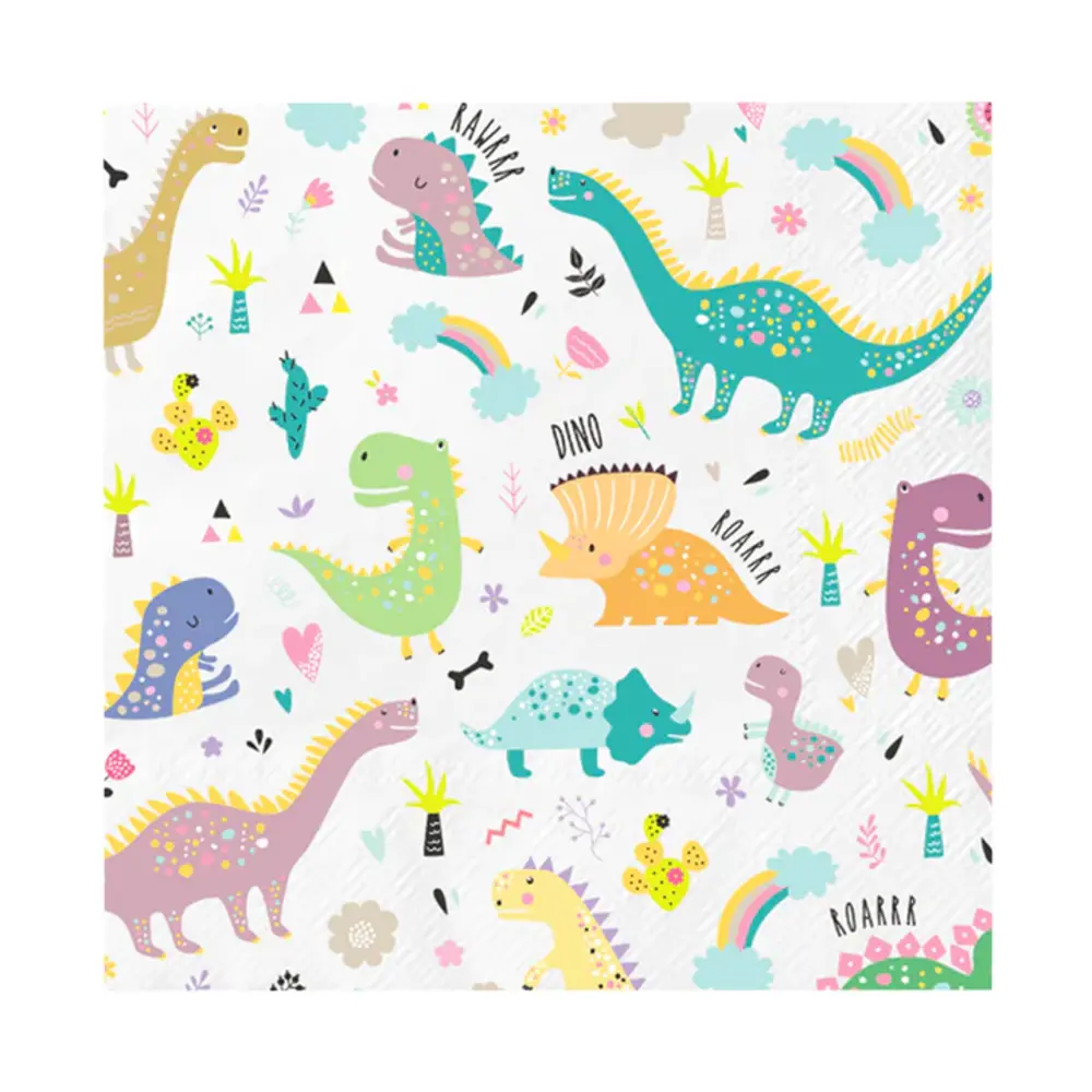 Tuf-Tuf Dino Time Napkins 33x33cm | 10 pieces