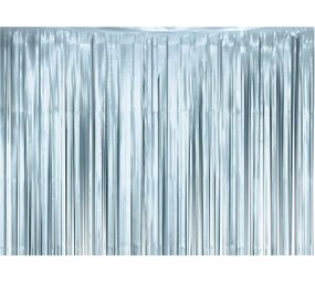 Folat Tapis de rideau de porte Bleu clair | 100x200cm